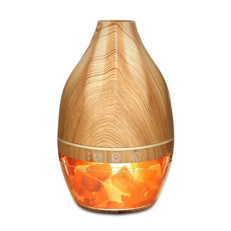  Wooden Salt Lamp Aroma Diffuser 